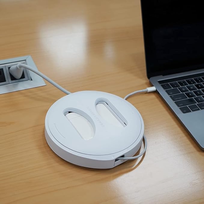 HumanCentric Cord Winder for MacBook Charger Organizer, Cable Reel for MacBook Chargers, Travel Mac Charging Case 85W, 87W, 96W USB-C and MagSafe, Apple Pro + Air Power Cord Storage, Extra Large