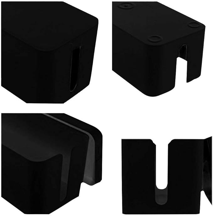 Cable Management Boxes Organizer, Large Storage Wires Keeper Holder for Desk, TV