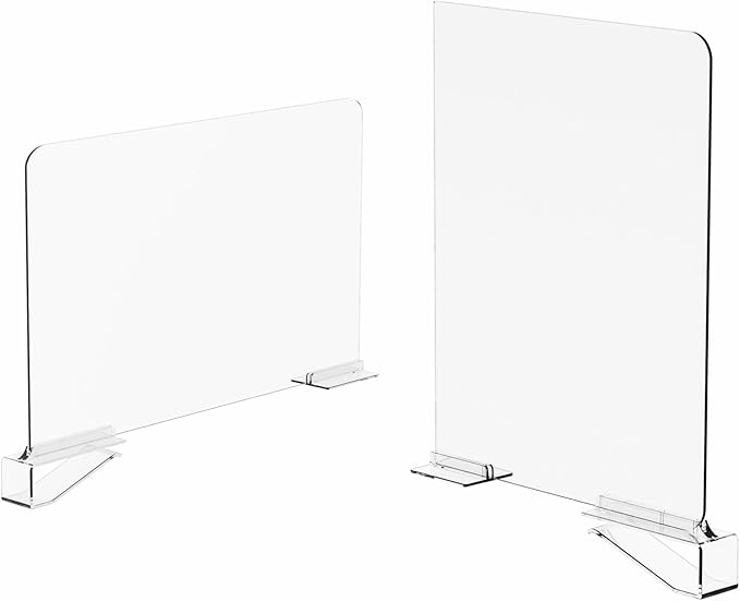 Yieach 10 Pack Towel,Sweater,Purse Organizer and Acrylic Shelf Dividers for Closet Organization - Adjustable Height - Vertical Shelf Separators for T Shirt,Clear Closet Shelf Divider for Wood Shelves