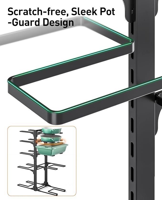 Pots and Pans Organizer under Cabinet 23.62" Height