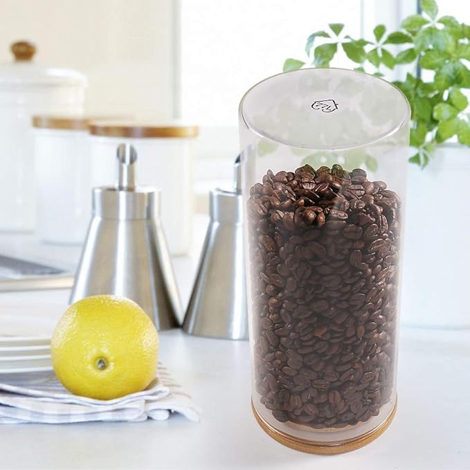 Glass Coffee Bean Container, 52.36 FL OZ (1550 ML)