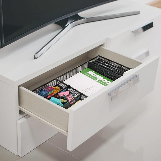 Desk Drawer Organizer Tray with Adjustable Compartments