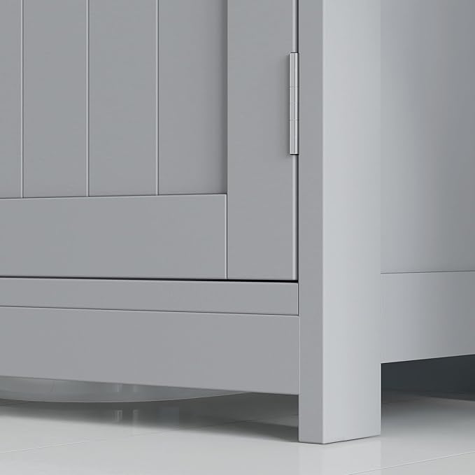 23.5" Pedestal Sink Storage Cabinet, Gray