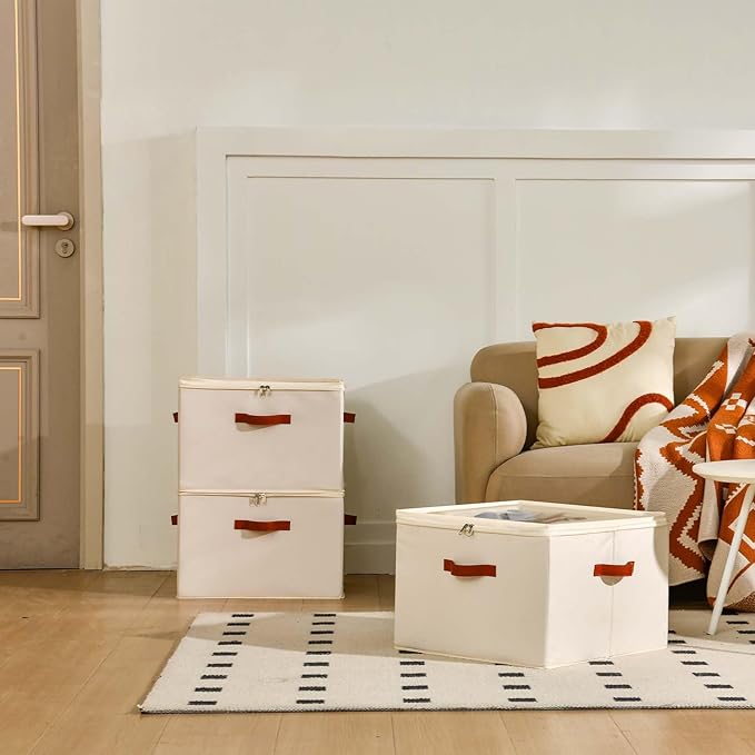 Shoe Organizer for Closet, 2 Pack Foldable Shoe Storage Containers