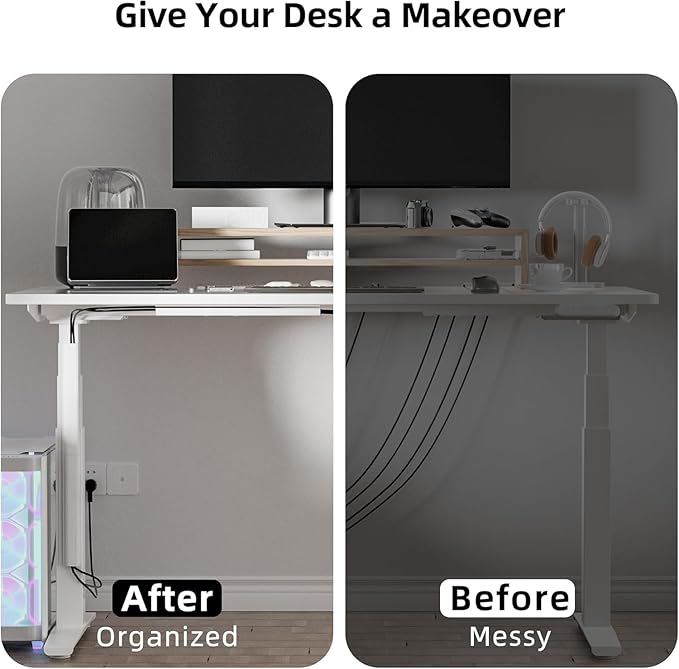 157in Cable Management, Cord Organizer, White