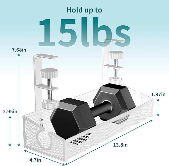 Under Desk Cable Management Tray White, Home