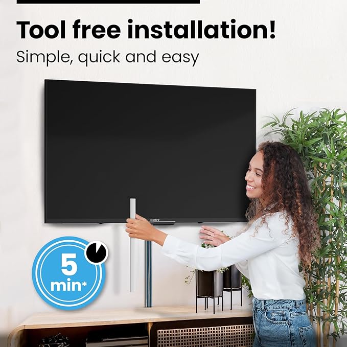 EVEO Cable Hider Wall 306” - Cable Raceway Cord Hider - Wire Covers for Cords on Wall, Cord Cover, Wall Cable Hider, Cable Concealer, Wire Hiders for TV on Wall - 20X (L16 W0.95 H0.5) - Medium | Black