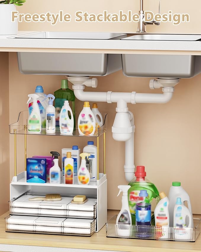 Bathroom Organizers and Storage, White