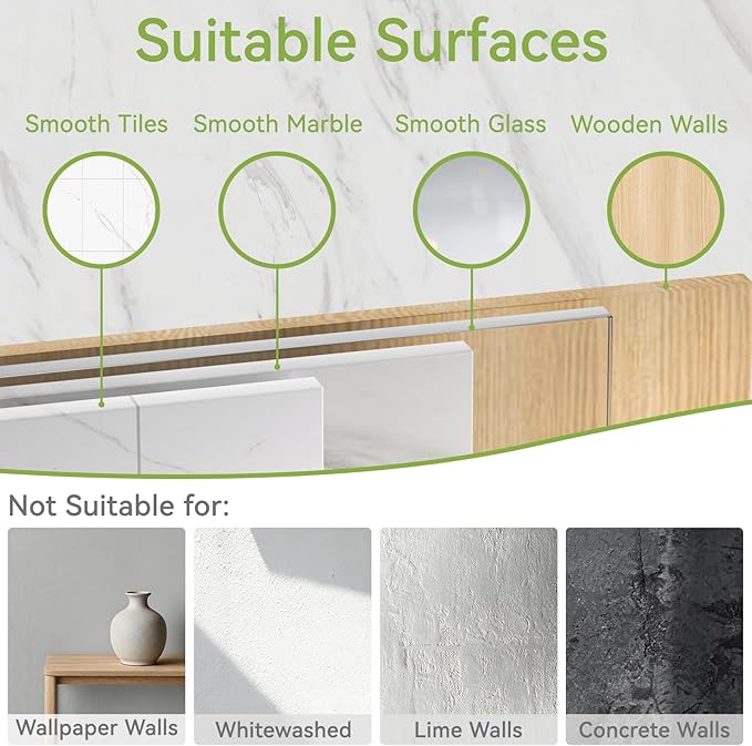 Shower Shelf Corner, Adhesive Shower Caddy Rustproof, Shower Shelves Corner with Soap Holder, No Drilling Shower Corner Organizer for Dorm, Renters Bathroom, White, 3 Pack