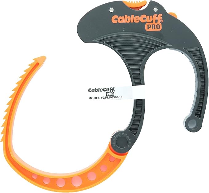 PRO (4 Pack: 4x Large 3 Inch Diameter) Adjustable, Reusable, Cable Tie Replacements for Extension Cords or Electronics