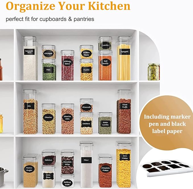 8 Pack Airtight Food Storage Containers with Lids