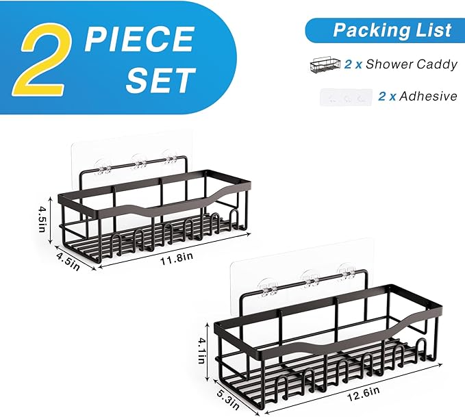 Shower Caddy 2 Pack, Decor Sets