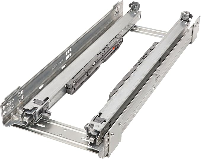 Rev-A-Shelf Maple Pullout Utensil Organizer with 3 Bins & BLUM Soft-Close for Full-Height Base Cabinets, Full Extension Slides, Adjustable Shelves, Min Opening Width of 5.5", 448UT-BCSC-5C