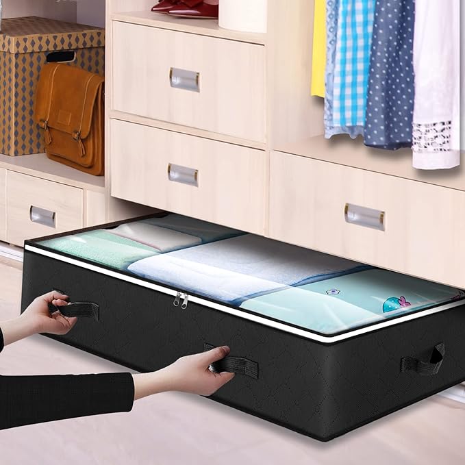 6 Pack Under Bed Storage Containers Organizer