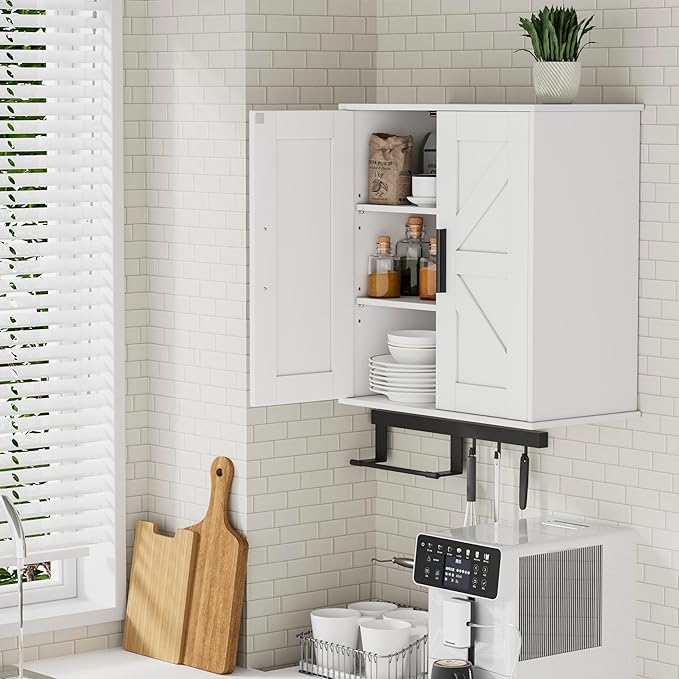 Bathroom Wall Cabinet, 11.8" D