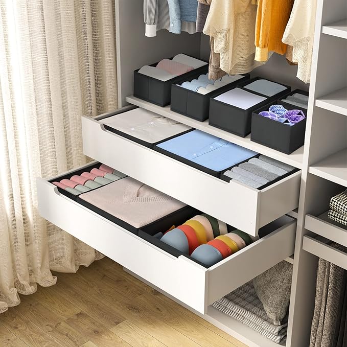 Clothes Drawer Organizer, 12 Packs