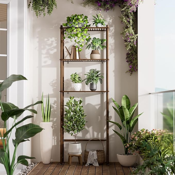 Bamboo Over The Toilet Storage Shelf, Walnut Brown