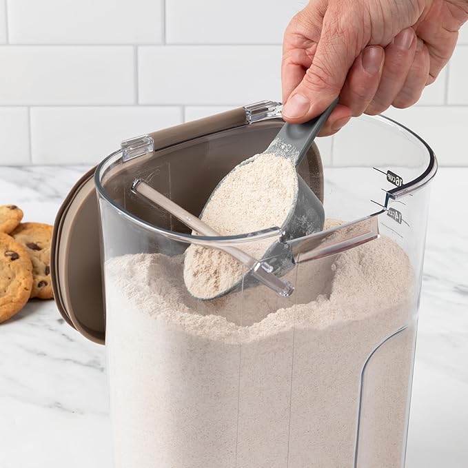 ProKeeper+ Airtight Food Storage Container Set, Taupe, 13-Piece