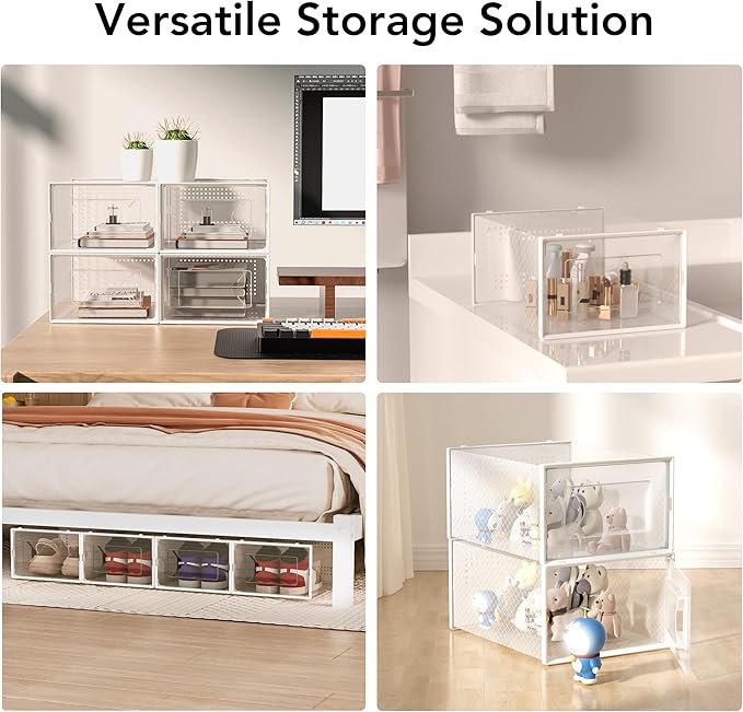X-Large Shoe Storage Box, White