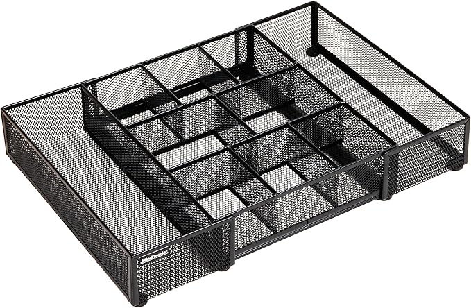 Mind Reader Expandable Mesh Desk Drawer Organizer