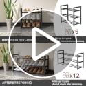 Expandable Shoe Rack, Heavy Duty Metal Shoe Organizer for Closet