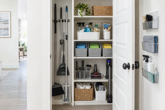 Cleaning Closet Organization Ideas for Tools, Supplies, and Safer Storage