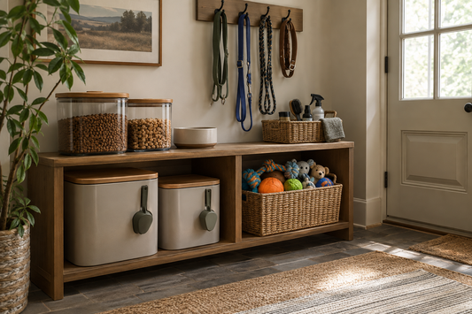 Pet Supply Organization Ideas for Food, Toys, Walks, and Grooming