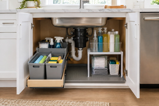 Under Kitchen Sink Organization Ideas for a Safer, Clutter-Free Cabinet
