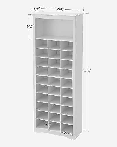 Tall Shoe Storage Cabinet, 10‑Tier, Holds Up to 30 Pairs of Shoes