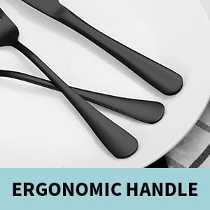 65PCS Black Silverware Set for 10 with Flatware Drawer Organizer, Stainless Steel Cutlery Set with Steak Knives, Include Spoons and Forks Set & Serving Utensils, Mirror Polished, Dishwasher Safe