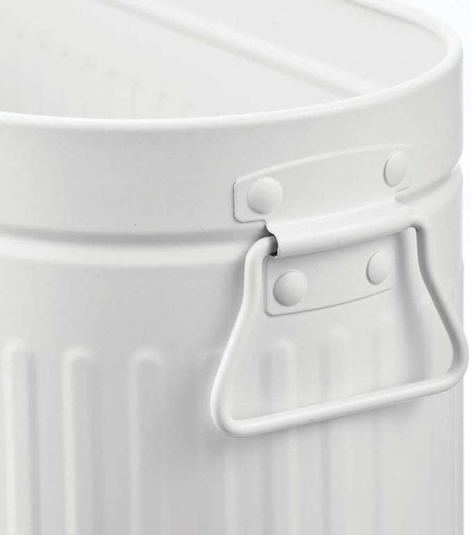 Large Steel Free Standing Toilet Paper Organizer, White