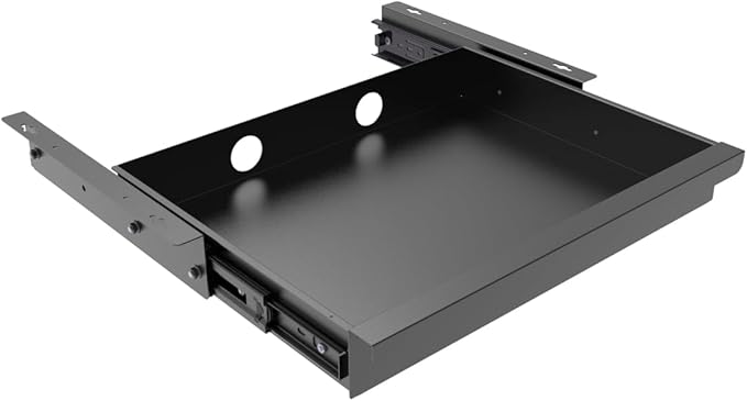 Under Desk Mounted Sliding Pull-Out Drawer for Office Desk W 19.2" x D 13.4"