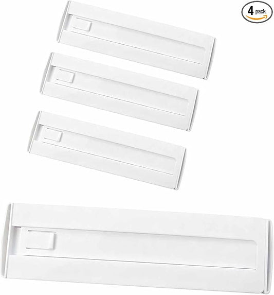 4 Pcs Drawer Dividers for Clothes, 4, white‌