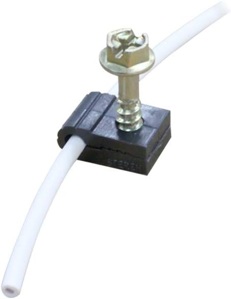 Coaxial Cable Clips, Cable Holder, Black, 100 Count - Mini Screw