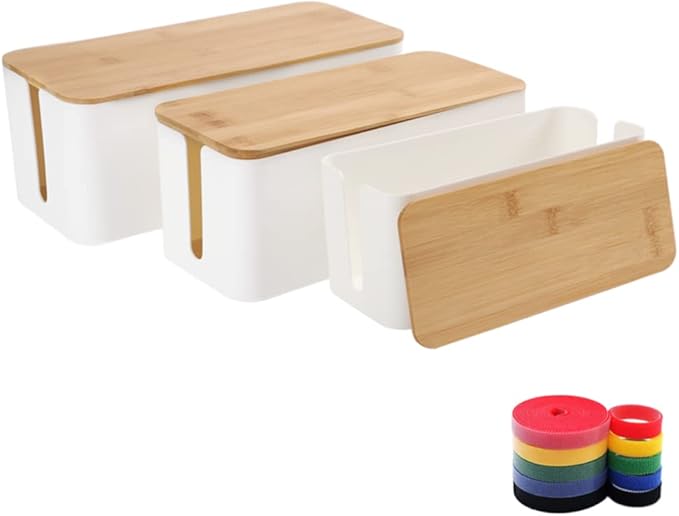 Cable Management Box Organizer, USB Hub