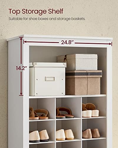 Tall Shoe Storage Cabinet, 10‑Tier, Holds Up to 30 Pairs of Shoes
