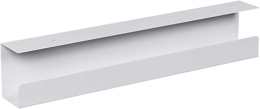 Under Desk Cable Tray, Steel with Power Supply and Wire Management