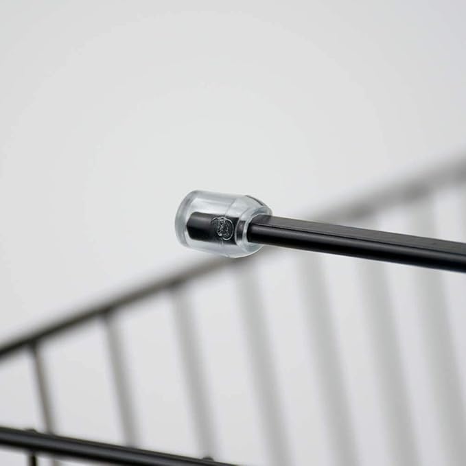 2 Pack Black Under Shelf Wire Basket