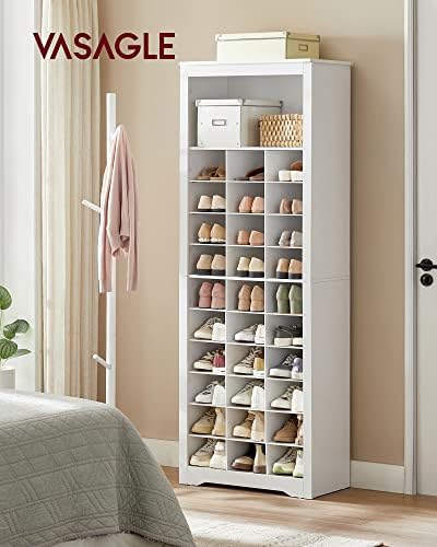 Tall Shoe Storage Cabinet, 10‑Tier, Holds Up to 30 Pairs of Shoes