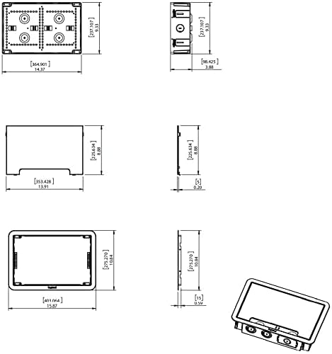 Legrand, OnQ Cable Management, In-Wall Media Box, White ENP0900-NA