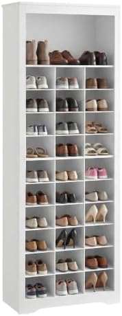 Tall Shoe Storage Cabinet, 10‑Tier, Holds Up to 30 Pairs of Shoes