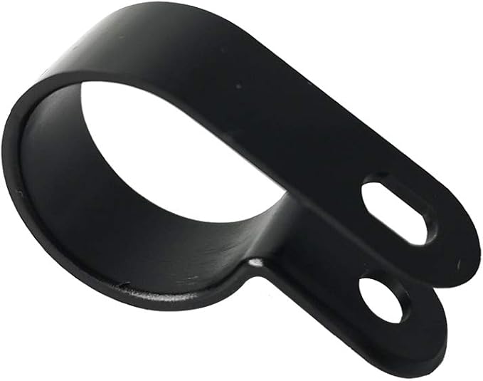 Cable Clamp 200 Pcs Black Nylon Screws Plastic R-Type Cable Clamp Clips Fasteners Assortment for Cable Conduit 6 Sizes 3/16" to 1"