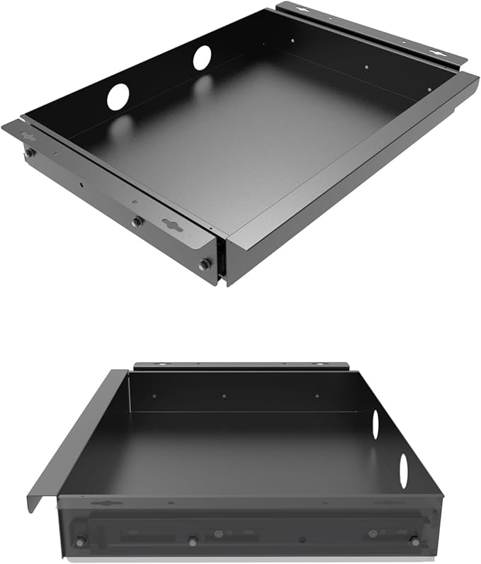 Under Desk Mounted Sliding Pull-Out Drawer for Office Desk W 19.2" x D 13.4"