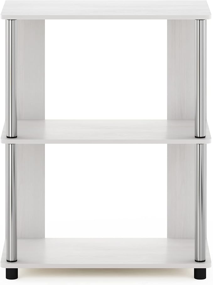 Furinno Jaya Simple Design 3-Tier Bookcase / Bookshelf / Display Rack, White Oak