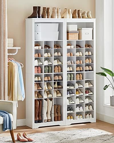 Tall Shoe Storage Cabinet, 10‑Tier, Holds Up to 30 Pairs of Shoes