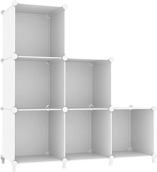 Cube Storage Organizer, Storage Cubes Shelves Bookshelf, White
