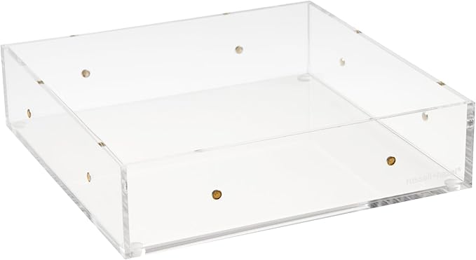 russell+hazel Large Acrylic Drawer Bloc, 6” x 6”, Desktop Organization, Clear, 1 Count, 98144