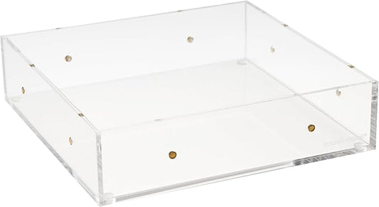 Russell+hazel Large Acrylic Drawer Bloc, 6” x 6”, Desktop Organization, Clear