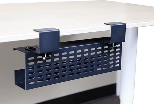 Under Desk Cable Management Tray Black Horizontal 16-inch Under Desk Removable C