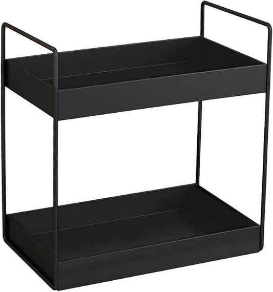 2 Tier Bathroom Counter Organizer, Black